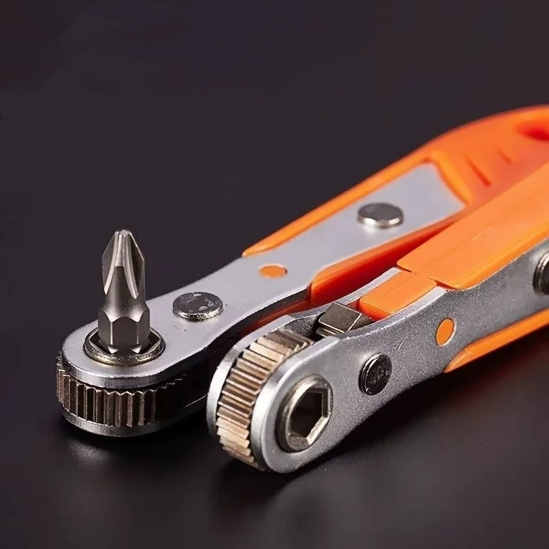 

Automobile two-way multi-function ratchet screwdriver reverse elbow space driver screwdriver wrench For Jeep car