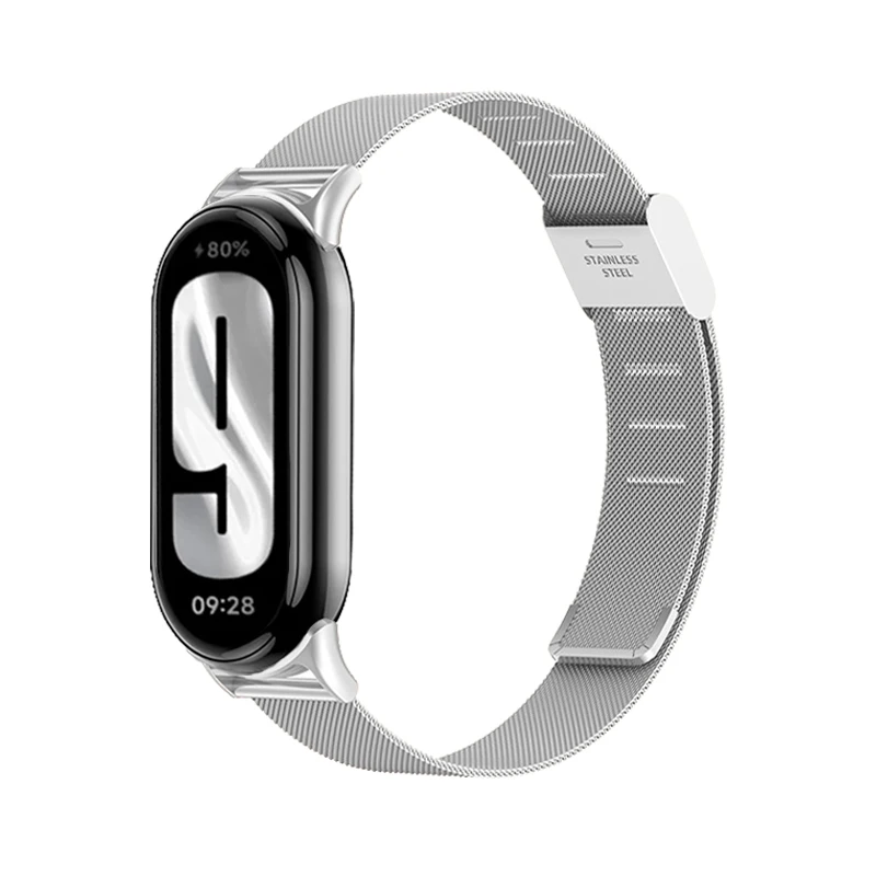 

Ремешок для часов Xiaomi Smart Band 9, металлический браслет для Xiaomi Band 9, ремешок для часов Correas reloj для xiaomi mi band 8, сетчатый браслет