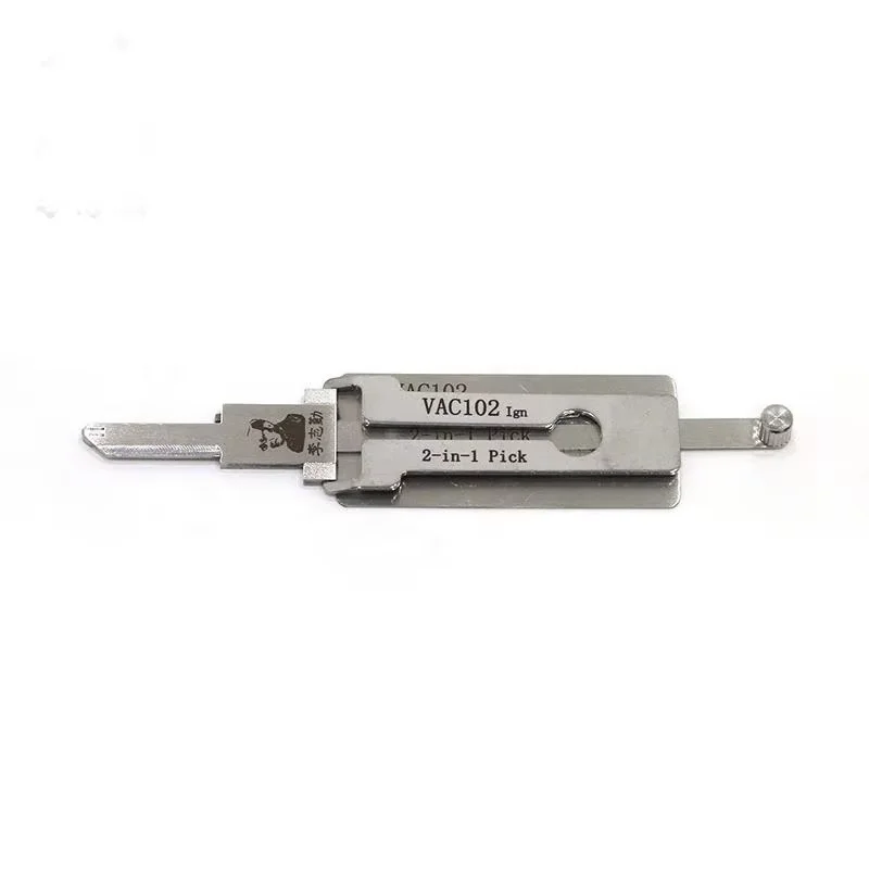 Original Lishi 2 in 1 VAC102 Lock Pick Decoder Ignition Car Door Open for Renault Model Flat Milling