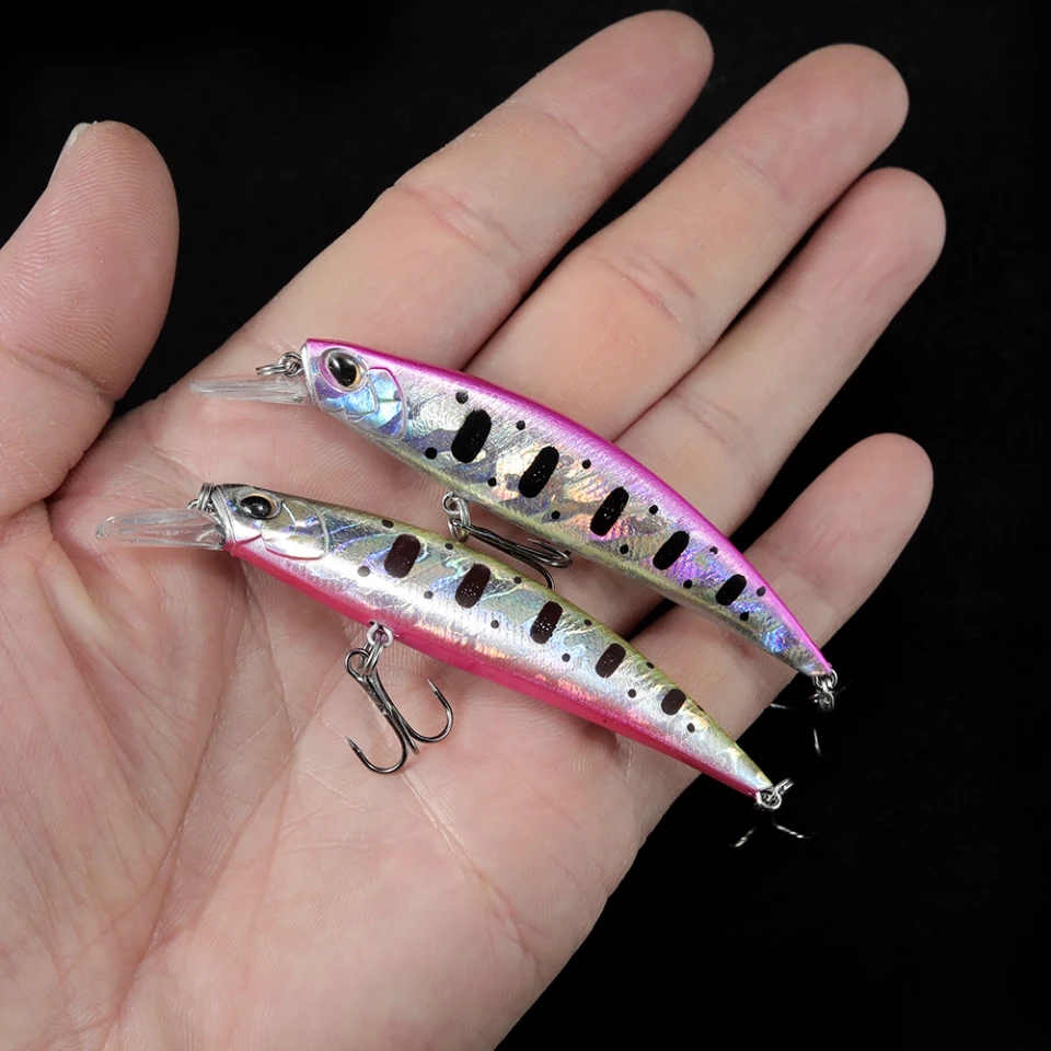 المشي الأسماك 70 مللي متر 10 جرام الصيد السحر غرق أسماك الاصطناعي الطعم الثابت Jerkbait Pesca Wobblers ل بايك باس سمك السلمون المرقط سويم