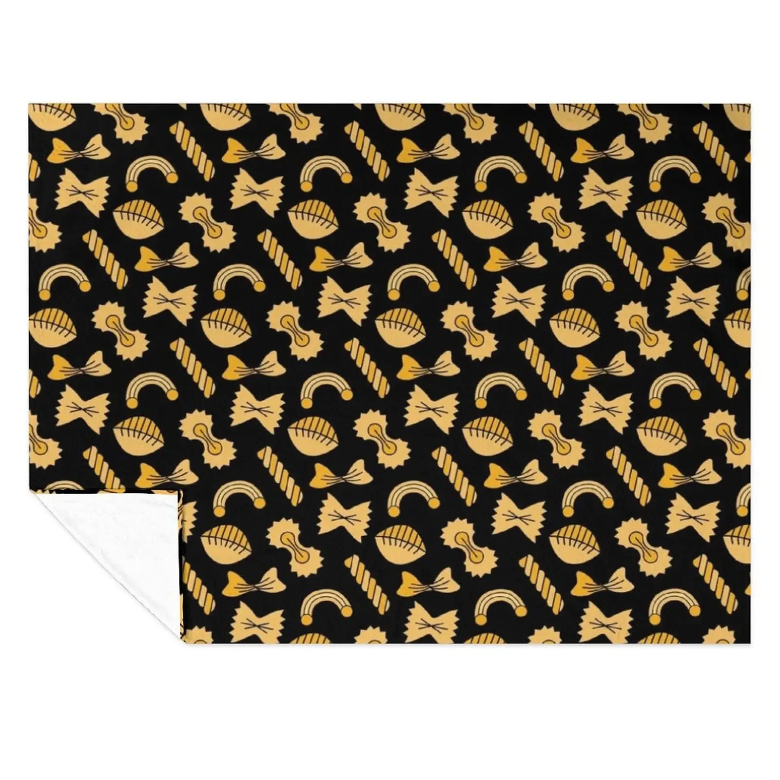 

Pasta pattern. Throw Blanket Hairys Polar Flannel Fabric Loose Blankets