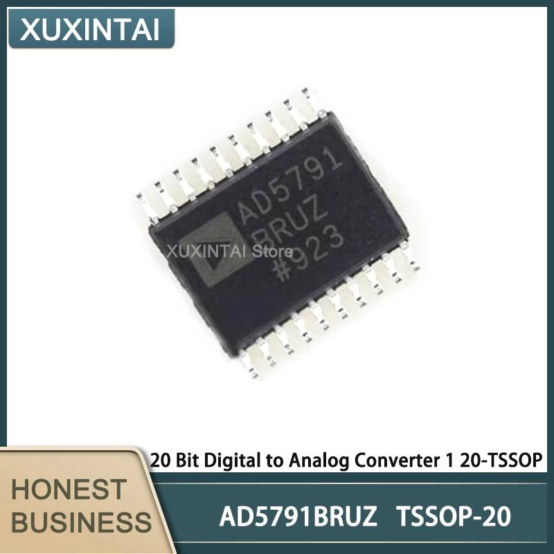 5Pcs/Lot  New Original  AD5791BRUZ AD5791  20 Bit Digital to Analog Converter 1 20-TSSOP