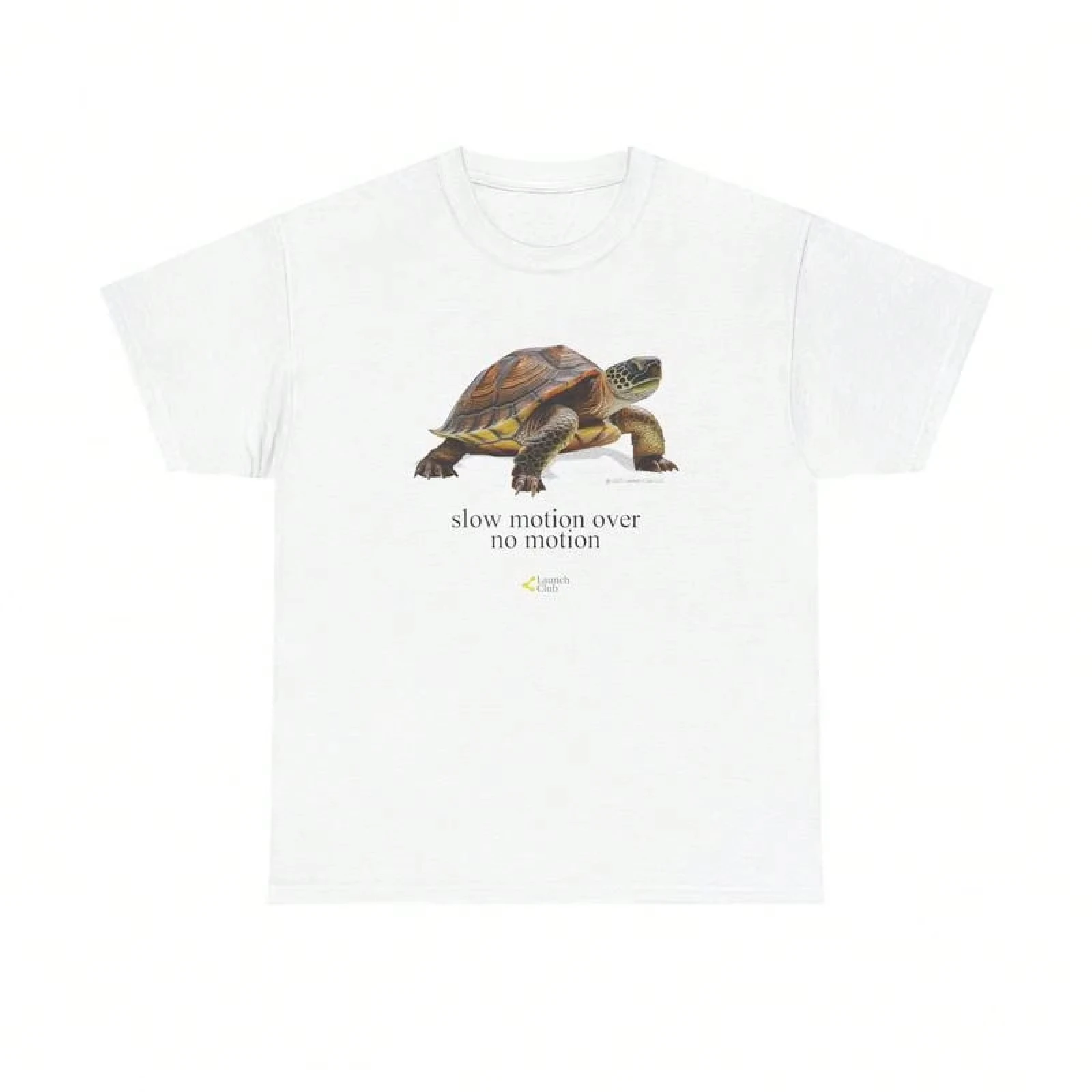 Fashion Slow Motion Turtle Tshirt Casual Retro T-Shirt with Vintage Graphic Design for Men and Women Tshirt Summer Print Tee Top