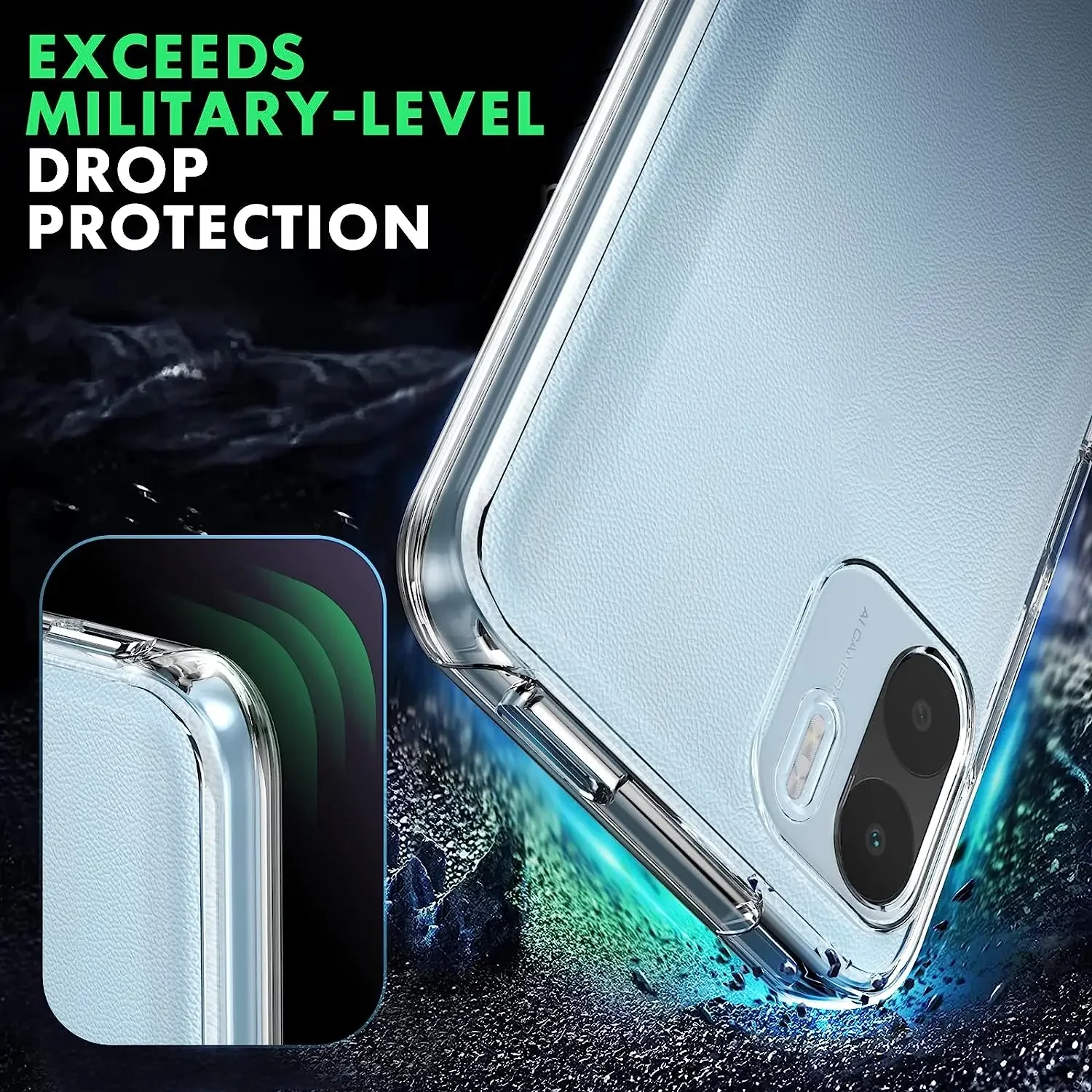 360 Full Body Case For Xiaomi Redmi 12C 13C A1 A2 A3 Note 13 12 11 10 9 8 7 Shockproof Double Sided Hybrid PC Hard Funda Cover