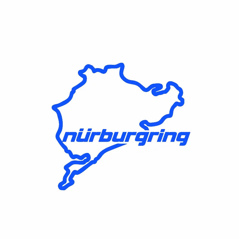 14*12,5 cm Auto Styling Racing Road Racing Nürburgring Kreative Auf Auto Aufkleber Aufkleber Heckscheibe 3D Lustige Aufkleber Aufkleber Aufkleber