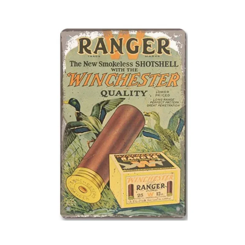Adventure Ranger Metal Tin Signs Retro Wall Decor Hunting Shop Tool House Hunting Poster 8 X 12 Inch