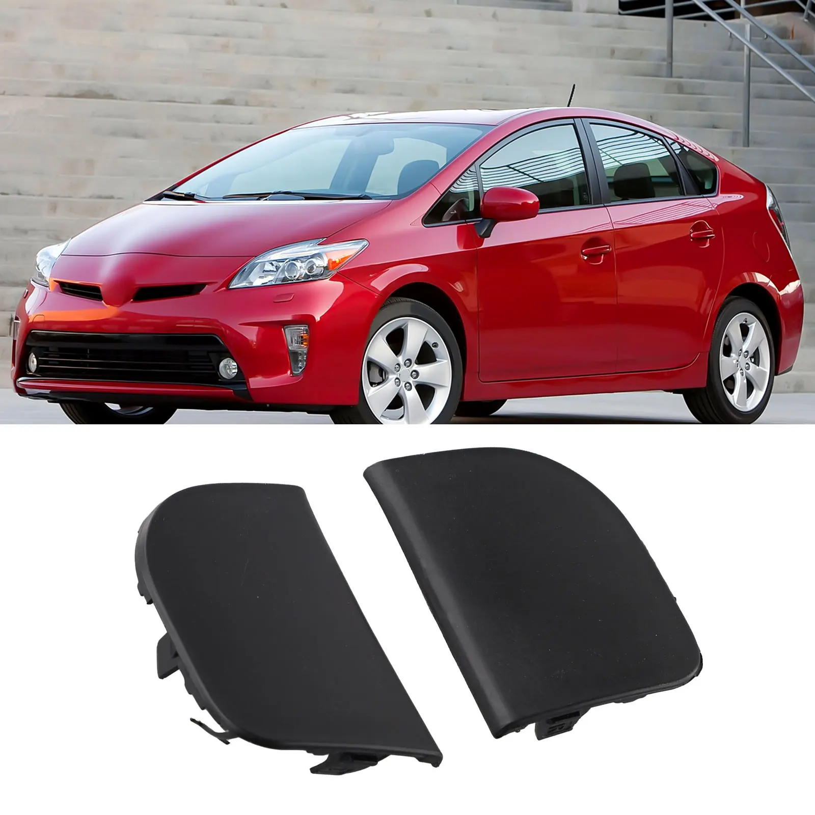 

Буксирный крюк переднего бампера 2012-2015 Крышка буксирного крюка Prius Легко слесаря инструкция Пластиковый материал Размещение влево и вправо