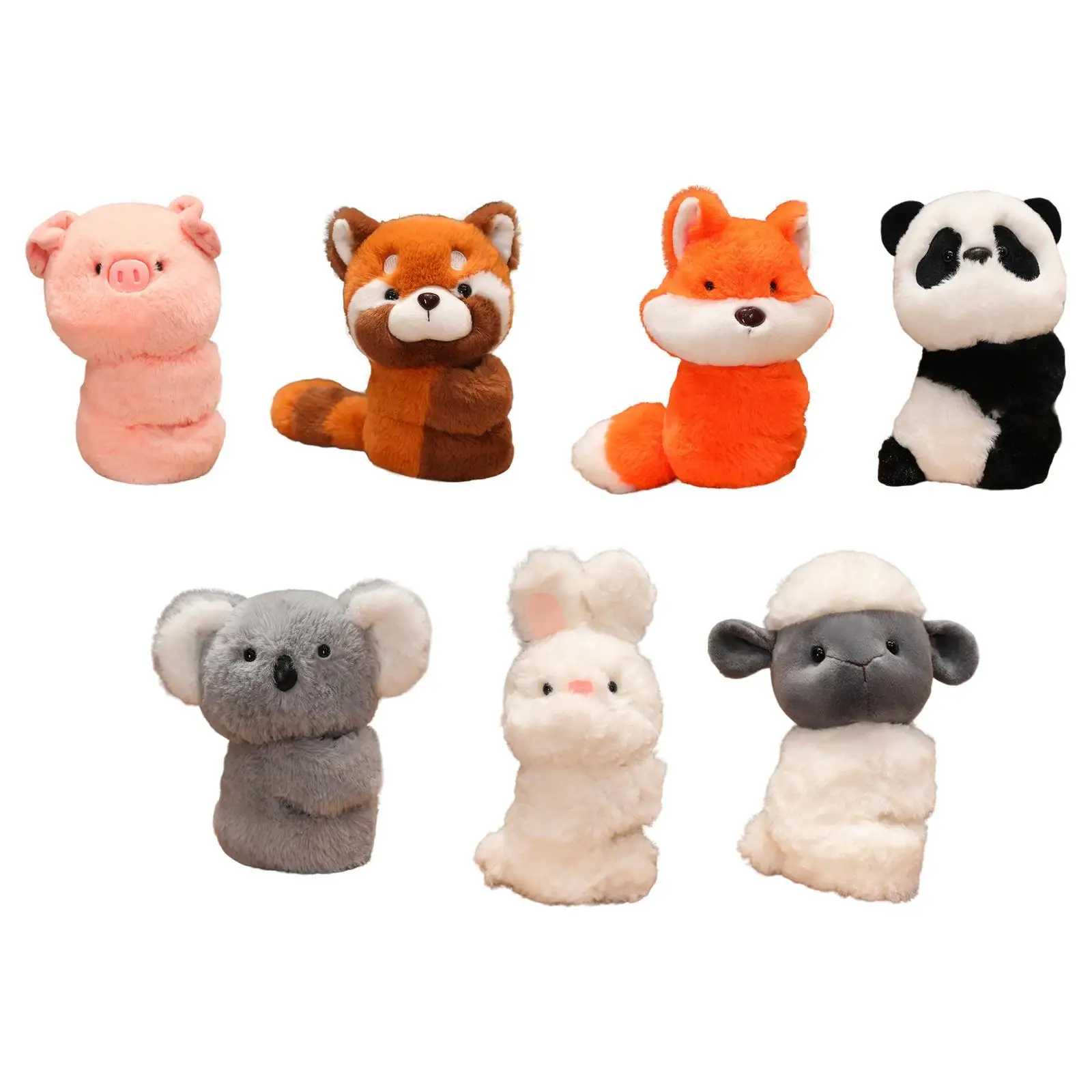 Bracelet en peluche en forme d'animal pour enfants, beurre, simulation, cadeaux