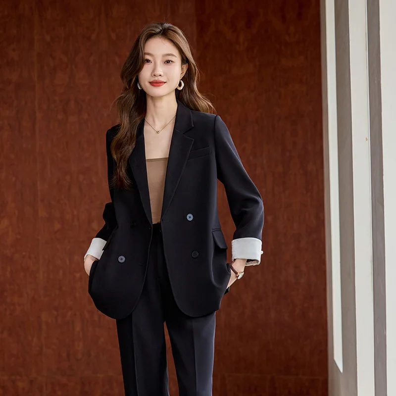 High-Grade Suit Women2024New Autumn Temperament Goddess Style Casual Business Attire Loose Suit Coat