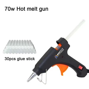 70W Hot Melt Glue Pistol with 7mm Transparent Cola Mini Stick Electric House Temperature Tool Repair Special Stick Set 12 Main Sales Pistol Hot Glue - №4