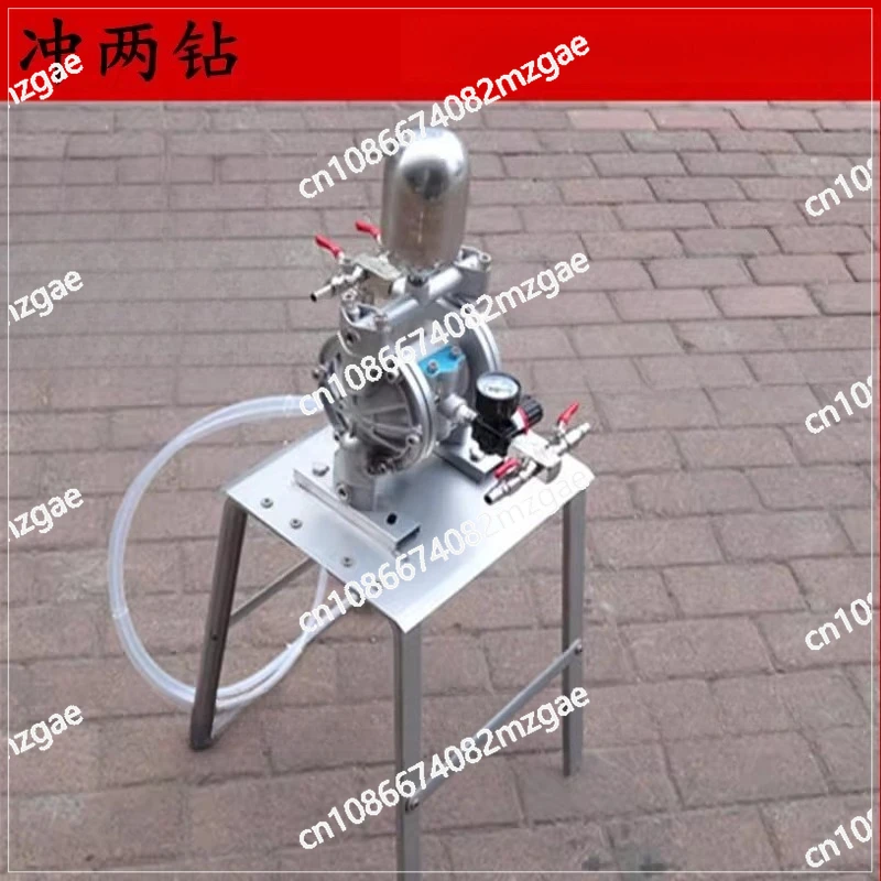 A-15A Pneumatic Diaphragm Pump Portable Membrane Pump High-Pressure Double Acting Diaphragm Pump Spray Paint 0.15-0.7Mpa
