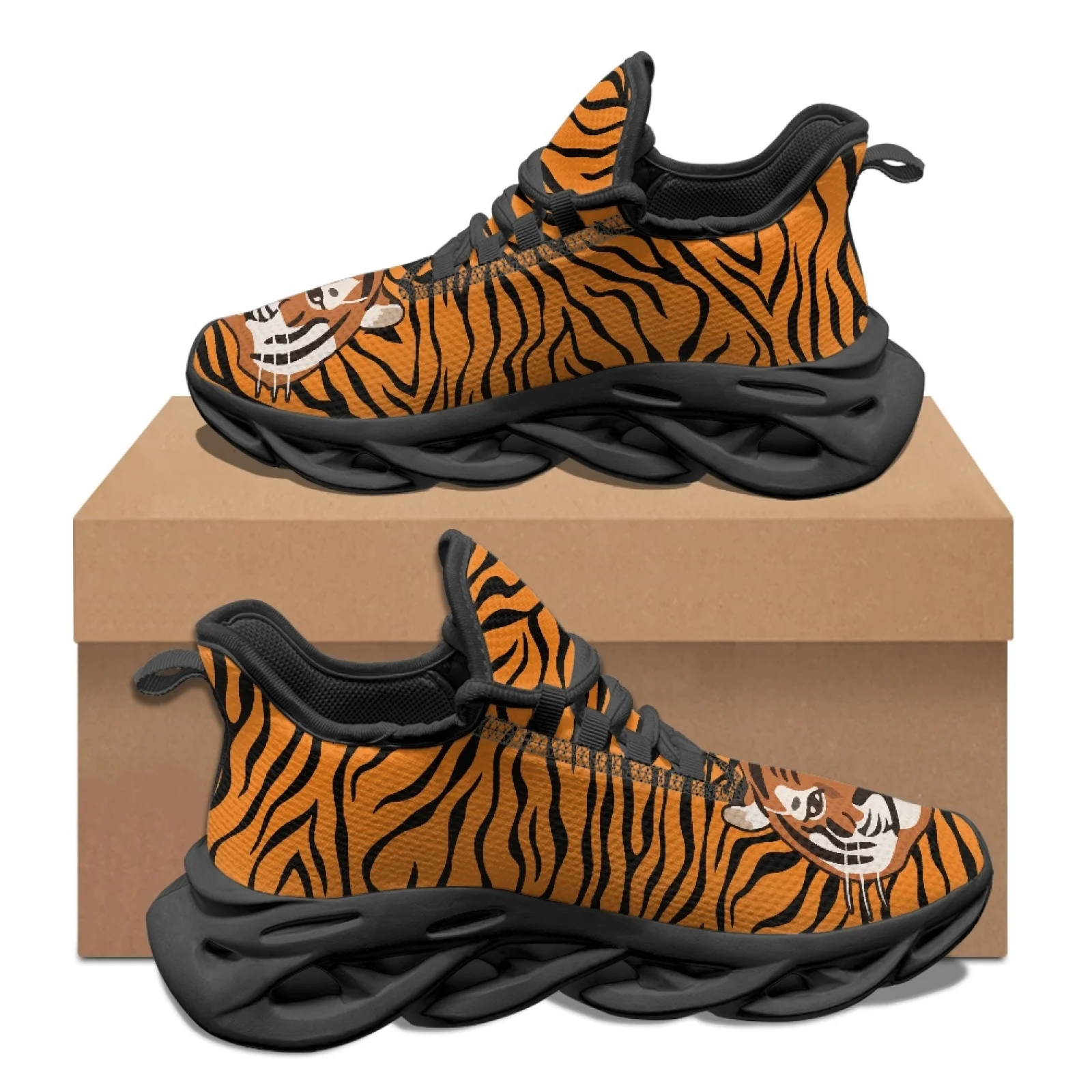 PENSTROLL Tiger Fashion Sneakers Mesh & EVA Running Shoes Breathable Mens Running Shoes for Boys