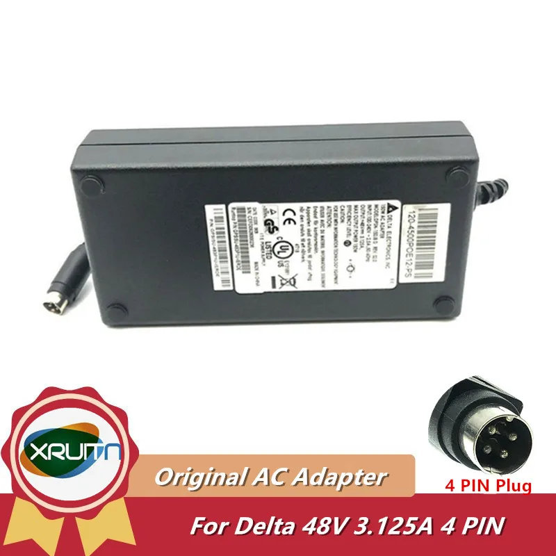 Genuine Delta DPSN-150JB D 150W AC Adapter 48V 3.125A  4 Pin  P/N:GPSISU-483P1U-IERDE