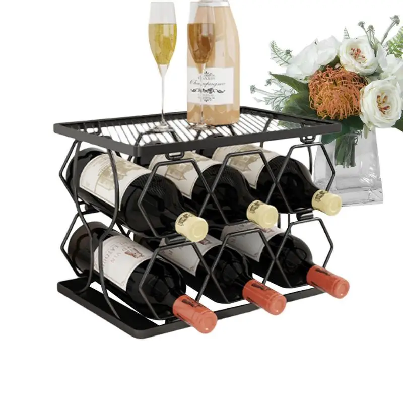 Wine Racks Countertop Foldable Bottle Holder Red Wine Rack Storage Wine Bottle Protector Wine Rack Holder Storage Wine Rack For