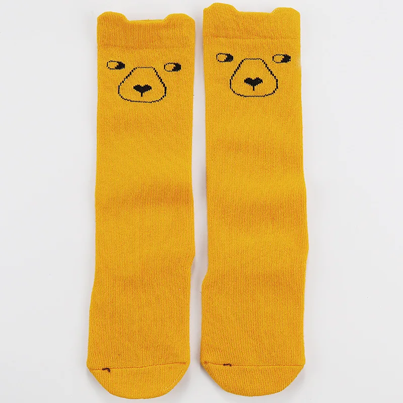 Chaussettes longues en coton pour nouveau-né, enfant en bas âge, bébé, fille, garçon, mignon, animal, chaud, 0 à 4 ans, automne, hiver