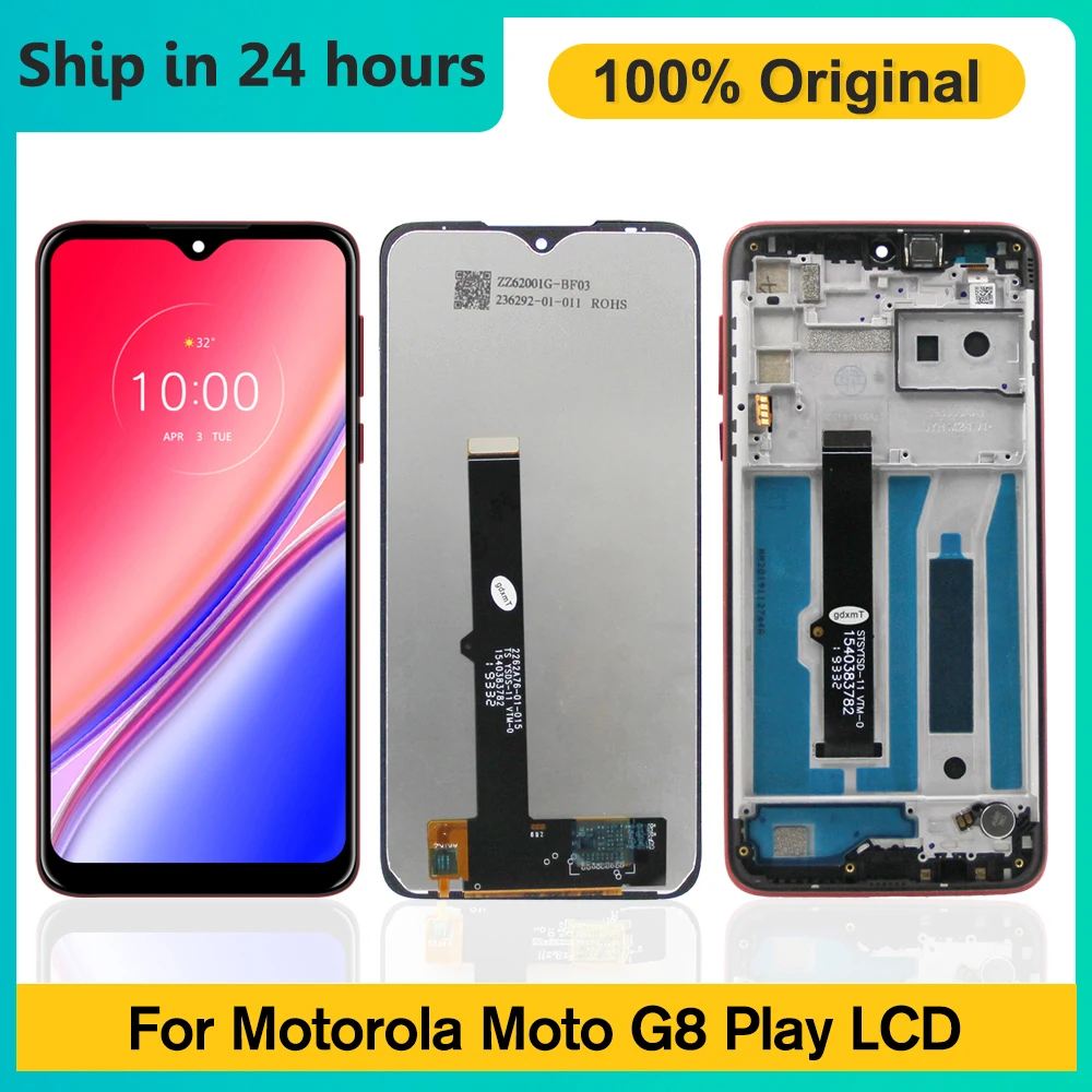 

ЖК-дисплей 6,2 "для Motorola Moto G8 Play, дигитайзер сенсорного экрана в сборе для Moto G8 Play XT2015,XT2015-2, замена экрана