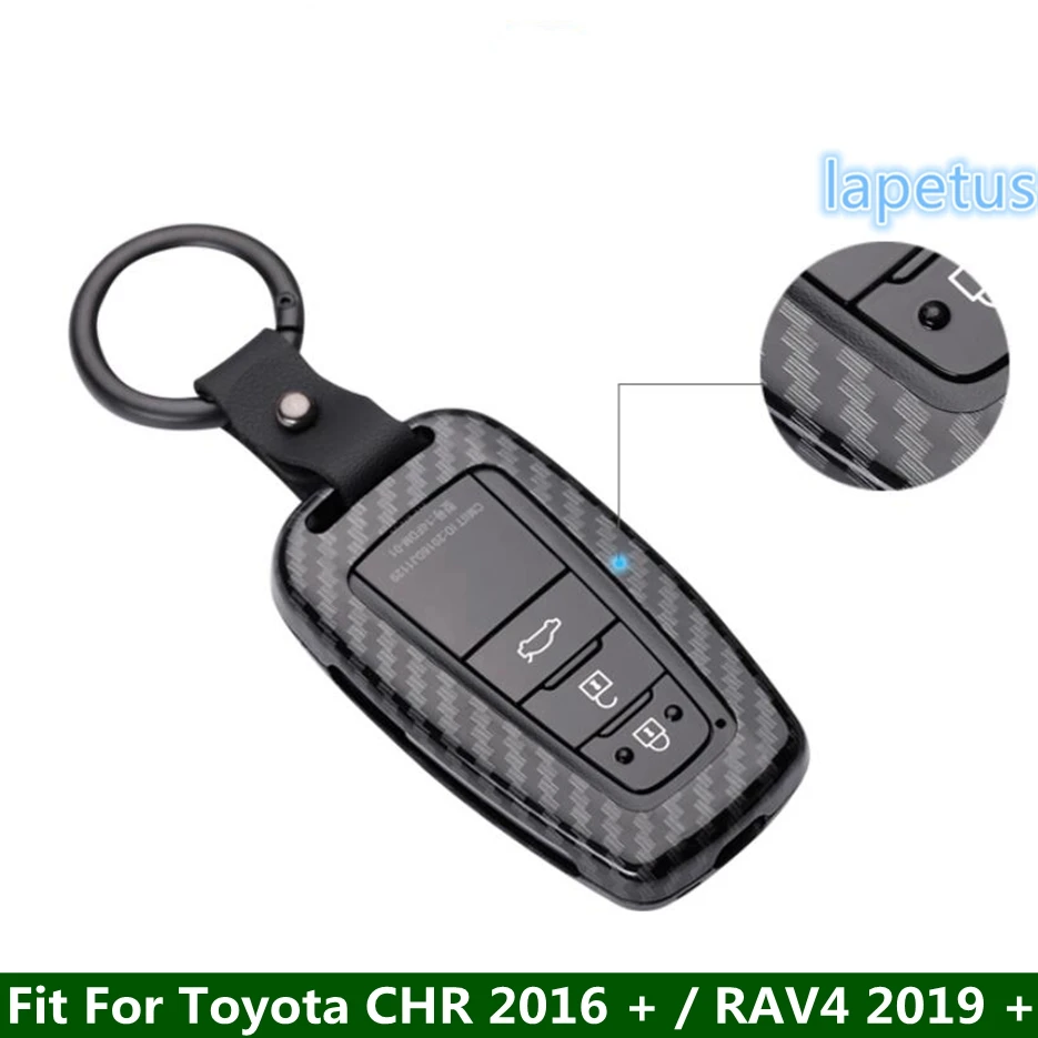 

Key Case Cover Shell Decoration Frame Trim Fit For Toyota C-HR CHR 2016 - 2022 / RAV4 2019 - 2023 Car Accessories