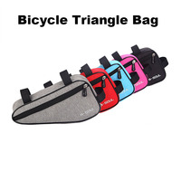 Bicycle Triangle Bag Large Capacity Front Beam Upper Tube Saddle Tool Bag Mountain Bike Waterproof Front Frame Handlebar Bags