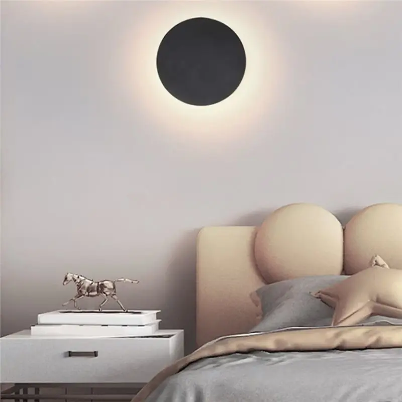 YANA50I Wall Light Outdoor Modern Round LED Sconce 3000K Warm White Wall Lamp For Garden Patio Bathroom Hallway Facade