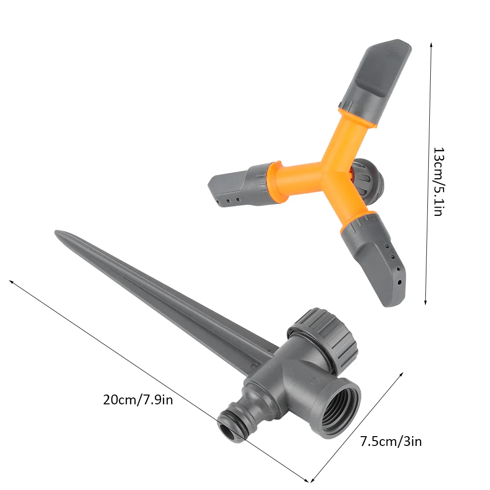 For Agricultural Irrigation Lawn Farmland Saving Time Rotating Sprinkler Plastic Material Easy Install Garden Sprinkler