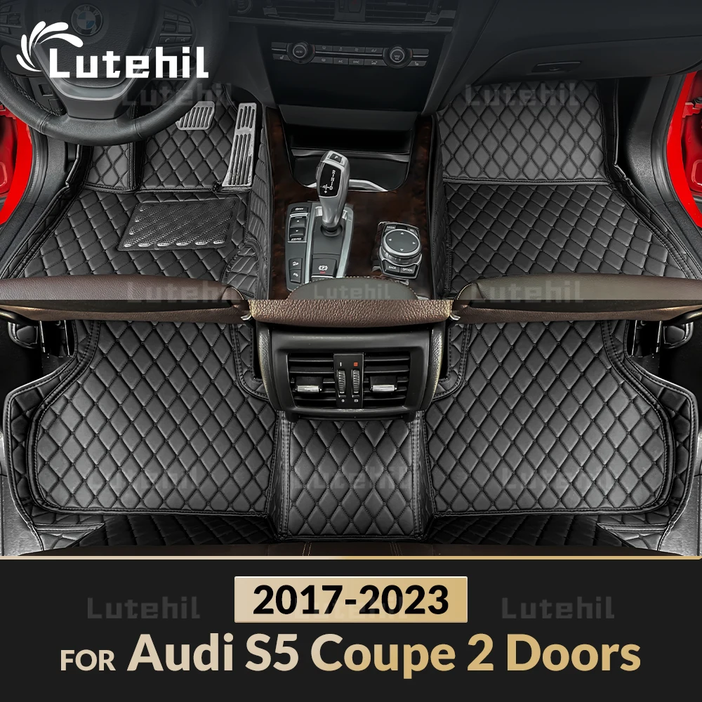 

Автомобильные коврики для Audi S5 Coupe, 2 двери, 2017 2018 2019 2020 2021 2022 2023, пользовательские подушечки для ног, ковер, аксессуары для интерьера