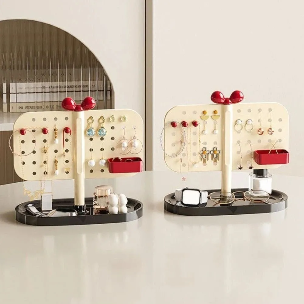 

Multifunctional Perforated Board Storage Rack DIY Adjustable Pegboard Organizer Simple Design Countertop Decoration