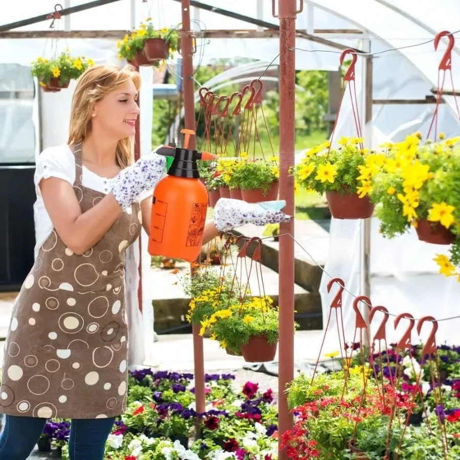 

Ручной садовый насос-распылитель — бутылка водяного тумана для растений, распылитель сорняков с регулируемой латунной насадкой, идеально подходит для двора и газона