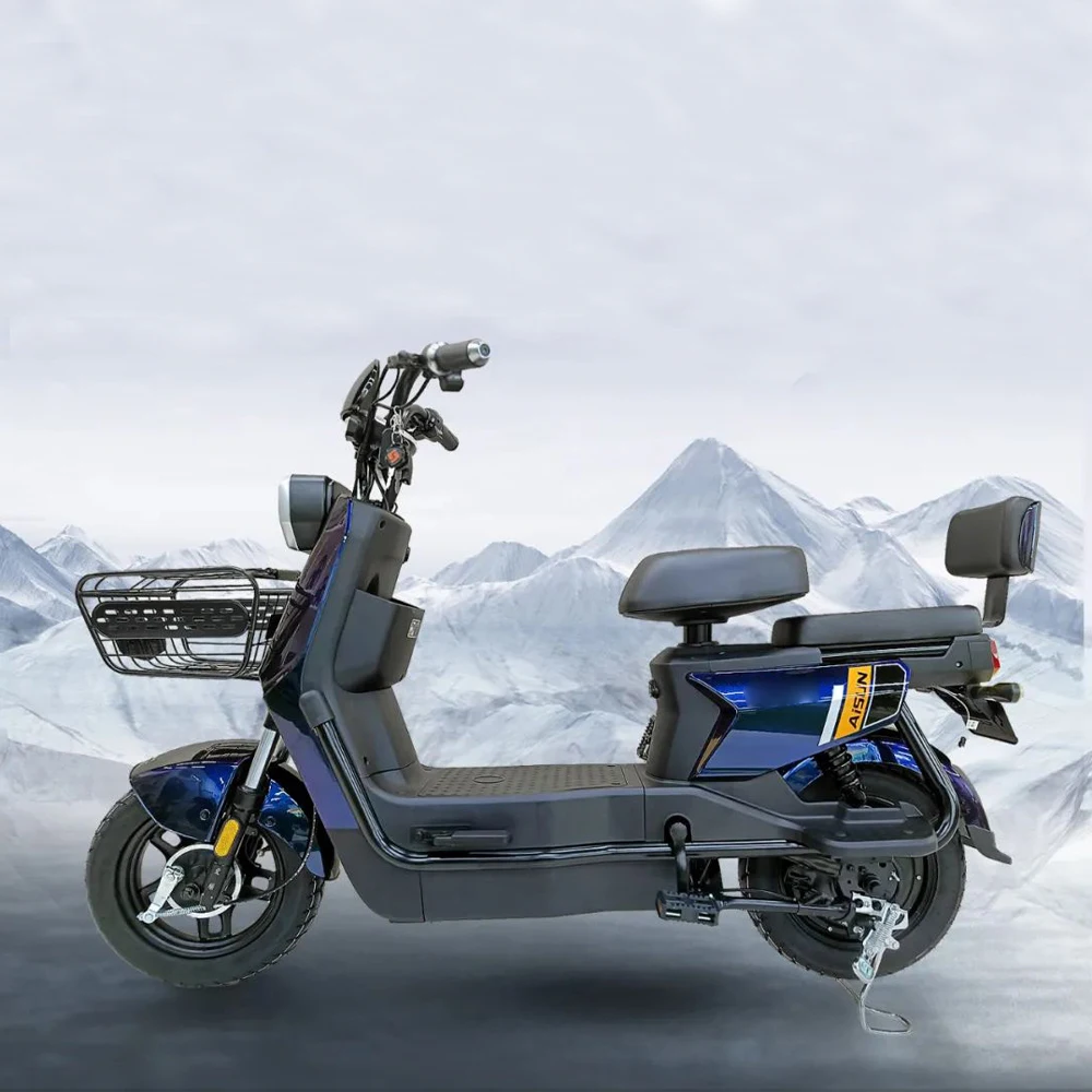 800W Super Motor Electric Scooter Applicable for 60/72V Hydraulic Fork 300-10 Vacuum Tires Three-speed Gear Shift LCD Display