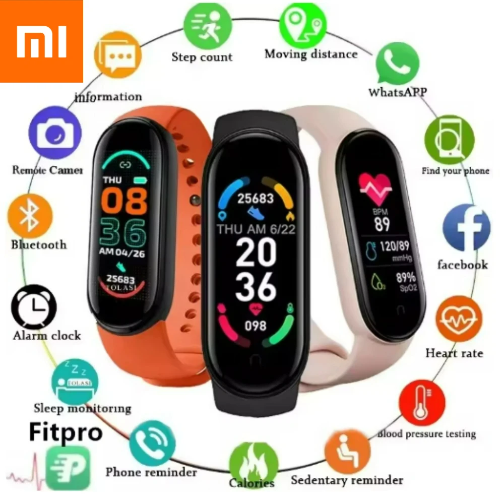 

Xiaom 570842 Watch Screen Step Counting Multi Sport Fitness Mode Message Reminder Photography Music Remote Control Smart Band