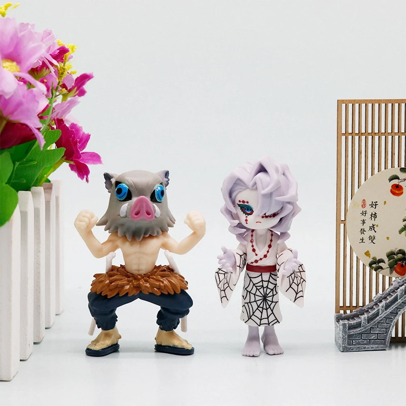 귀멸의 칼날 카마도 탄지로 네즈코 애니메이션 만화 피규어 블라인드 박스 창의적인 맞춤형 조각상 모델 장식품 서프라이즈 선물 상자