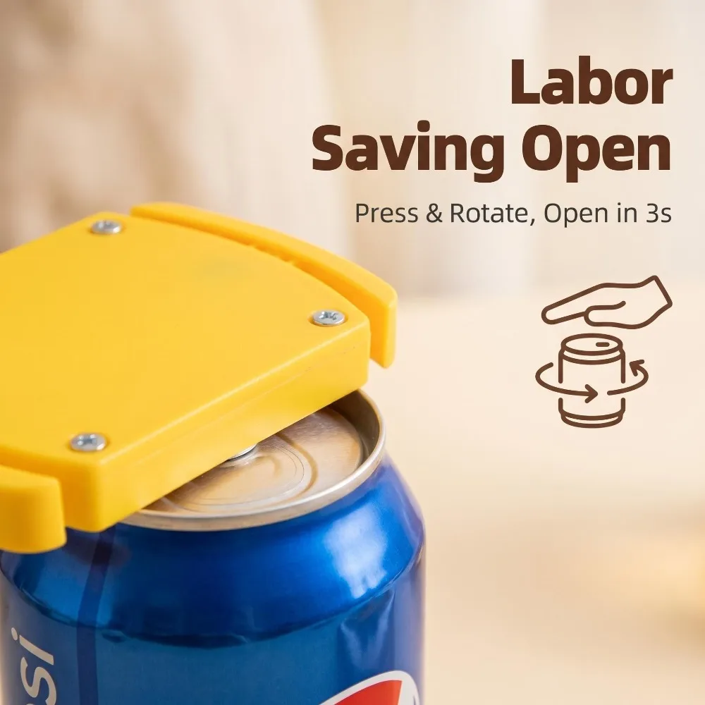 Manual Can Opener Soft Smooth Edge Top Remover Handheld Safe Beer Soda Can Cutter Drop Top Opener Wine Opener Wine Accessories