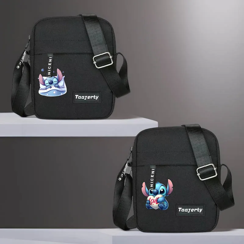 Disney-Bolso de pecho de Lilo Stitch para hombre, bolsa deportiva informal, bandolera de hombro, mochila de lona, bolsas cruzadas al aire libre, regalo