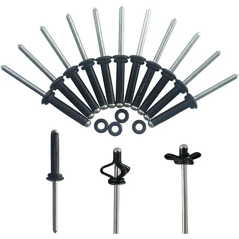 

AEF6-60 шт. Заклепки Tri-Grip с 60 уплотнительными кольцами, длинные, трехсекционные, для установки в глубокой воде, для каяков, каноэ и лодок