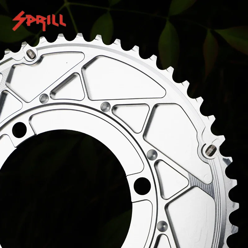 PASS QUEST 107BCD Bike Double Chainring 2X Sprocket for SRAM FORCE AXS 12S AERO Road/Gravel Bike 46-33T 48-35T 50-37T 52-39T