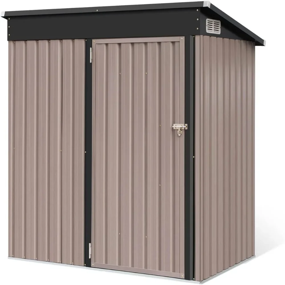 Outdoor Storage Sheds, 5ft X 3ft Garden Sheds & Outdoor Storage, Metal Utility Storage House, Tool Shed House Garden