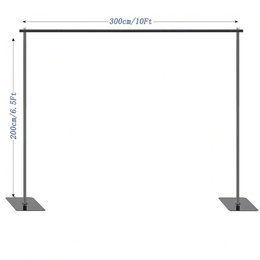 Backdrop Stand 10x7ft(WxH) Photo Studio Adjustable Metal Background Stand ,Balloon Arch Support Kit,Parties Wedding Events Decoration