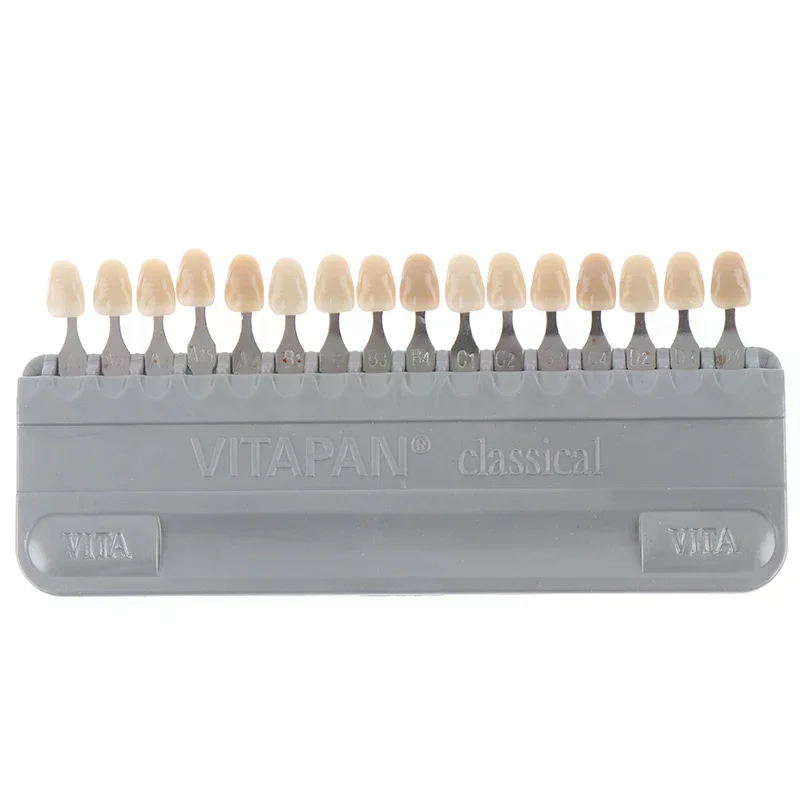 High Quality Dental Equipment Teeth Whiting Porcelain VITA Pan Classical 16 Colors Guide Vita Tooth Model Colorimetric Plate