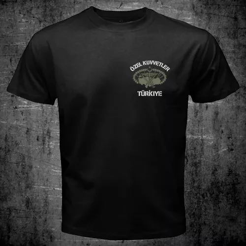 New Turkish Special Forces Özel Kuvvetler Maroon Berets Bordo Bereliler T-shirt Men's Clothing Casual Crew Neck Cotton Tee