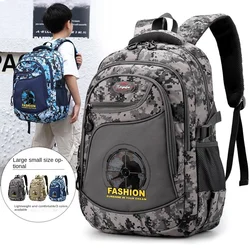 Schoolbag Male Primary School Students 12, 3 To 6 Grade Camouflage Anti-dirt Protection Spine Large Capacity Children Backpack