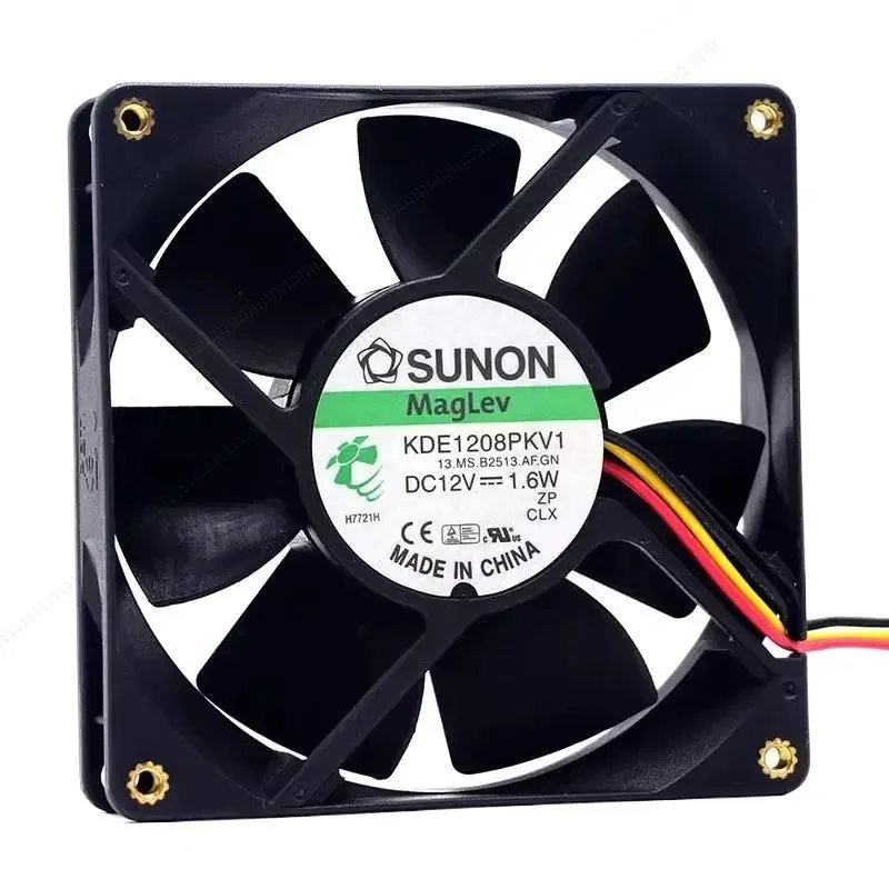 

VV FOR New original for SUNON KDE1208PKV1 12V 1.6W 8CM 8020 3-wire cooling fan