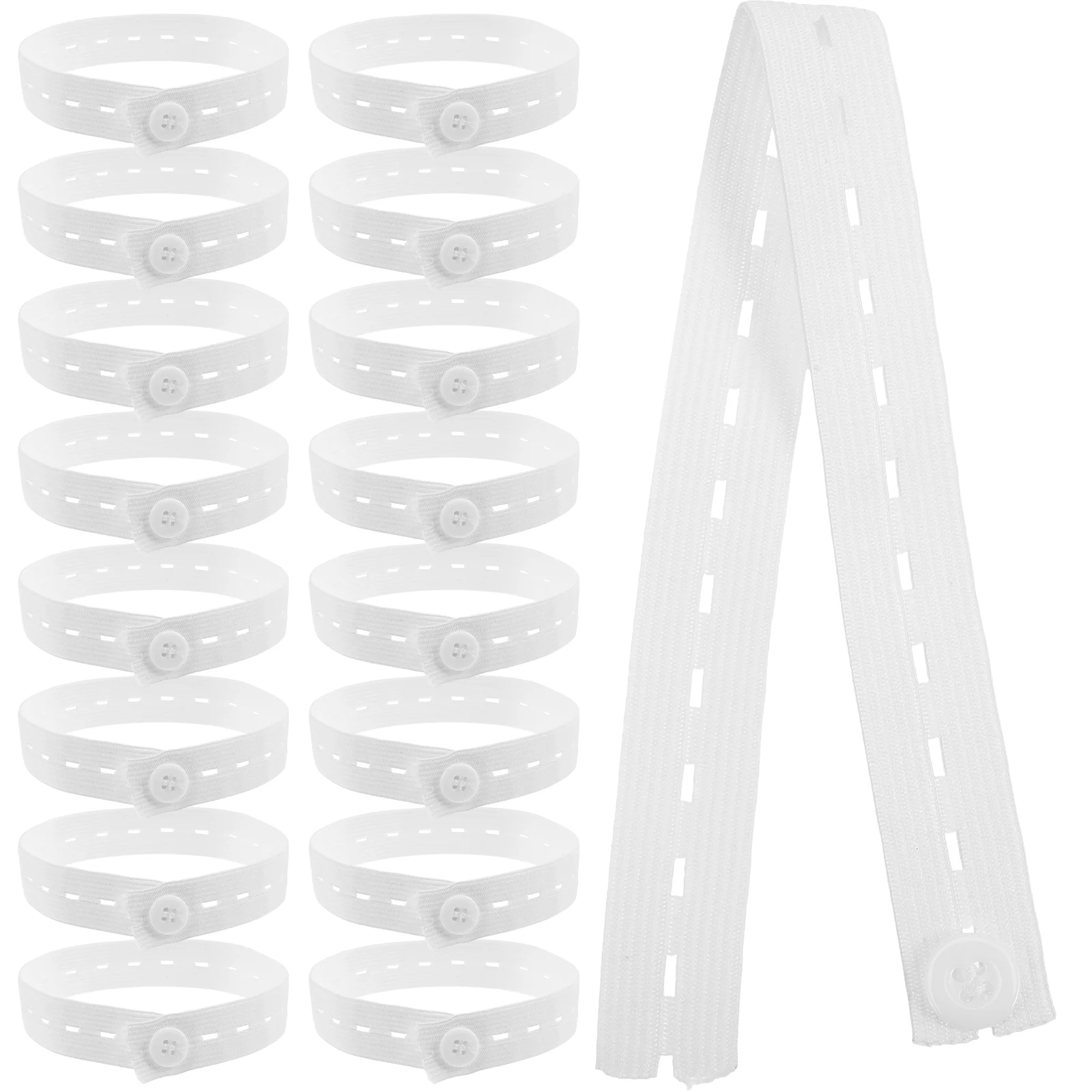 20 Pcs Roll-up Clothes Band Closet Storage Strap Dreses Outdoor Organizing Supply Garment Wrapping Tape