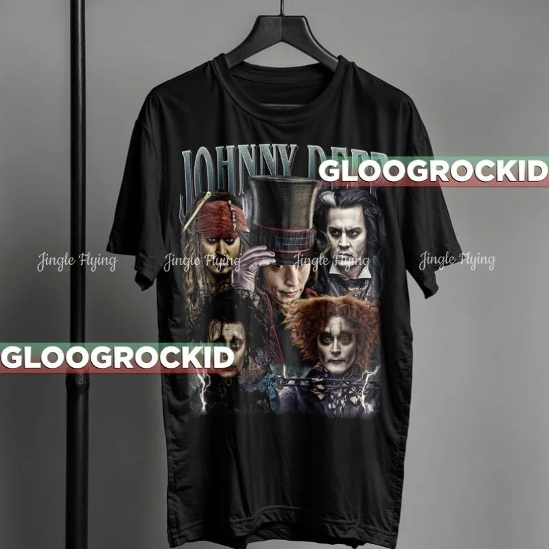Ограниченная серия Johnny Depp, винтажный подарок для женщин и мужчин, футболка унисекс
