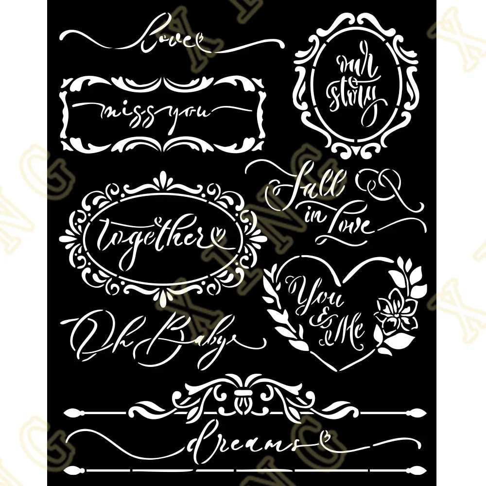 

New Forever Plates Stencil DIY Layering Stencils Wall Painting Scrapbook Coloring Embossing Album Decorative Paper Card Template