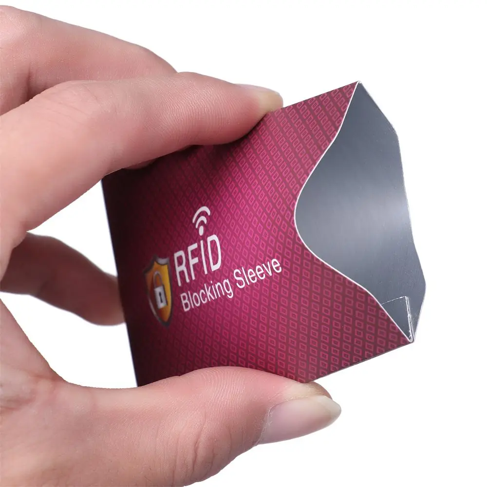 5PCS New Credit Cards Bank Protection Protect Case Cover Card Holder Blocking Sleeve RFID Blocker
