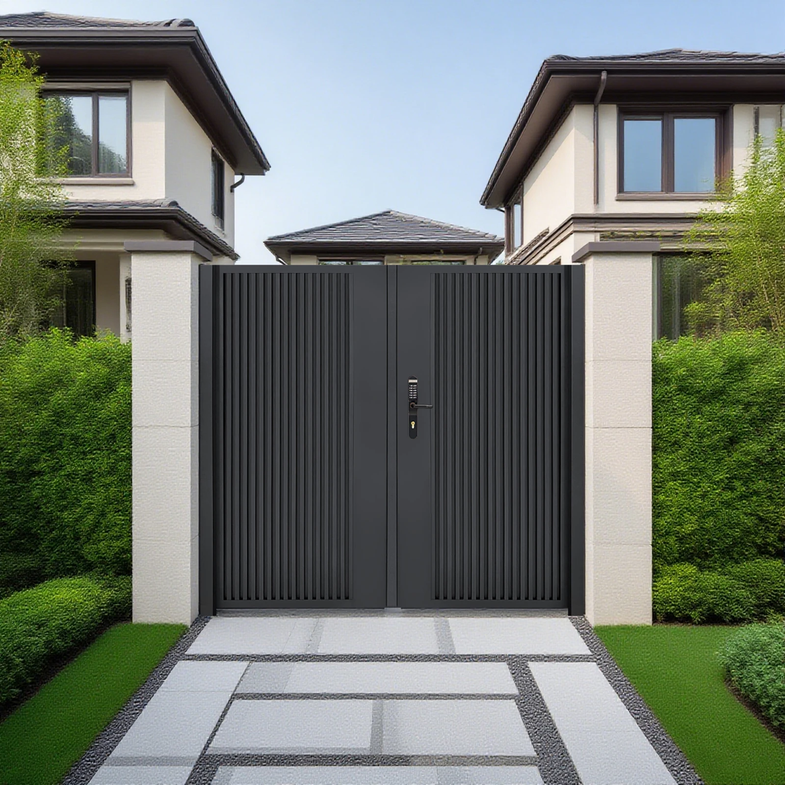 

Customization Modern Exterior Automatic Sliding Security Gate with Durable Hardware for House and Villa