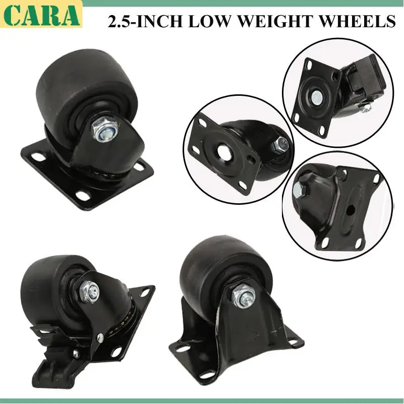 

wheel2.5-inch double bearing low center of gravity universal casters nylon directional pulleys