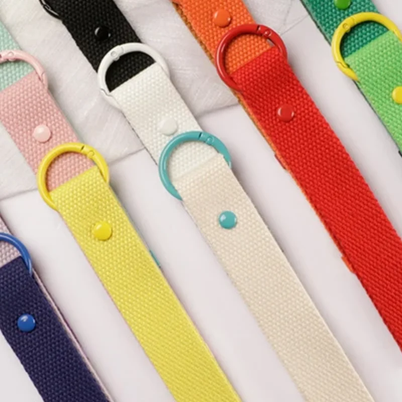 Fabric Strap Keyring Keychain Strap Baggage Tag For Women Men DIY Backpack Pendant Key Chains Accessories Bulk