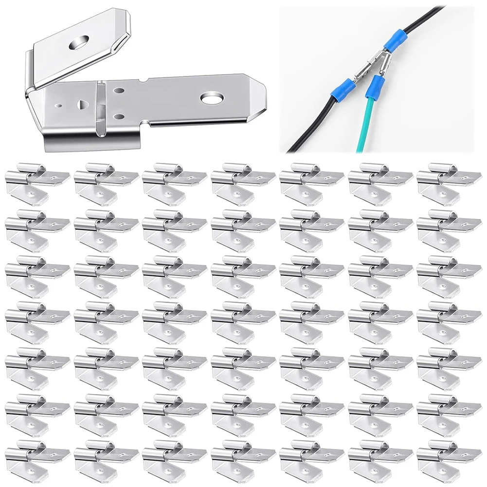 Machinery Marine Crimp Kit Double Piggyback Spade Connectors Dual Male Pocket Carry Note Connect Package Project