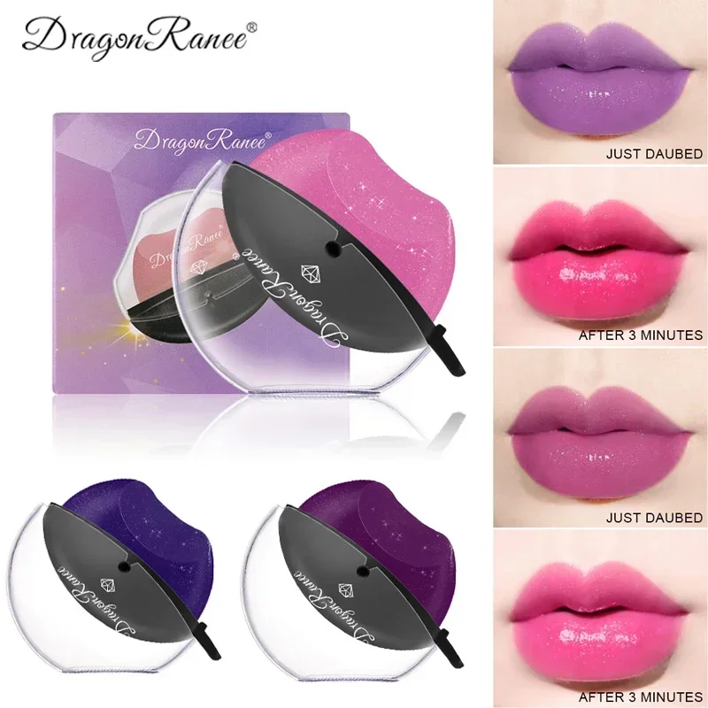 Heallor Squeeze Into Lazy Lipstick Discolored Lipstick Lip-shaped Lipstick Moisturizing Lip Dyeing Pigment Waterproof Lipgloss 2