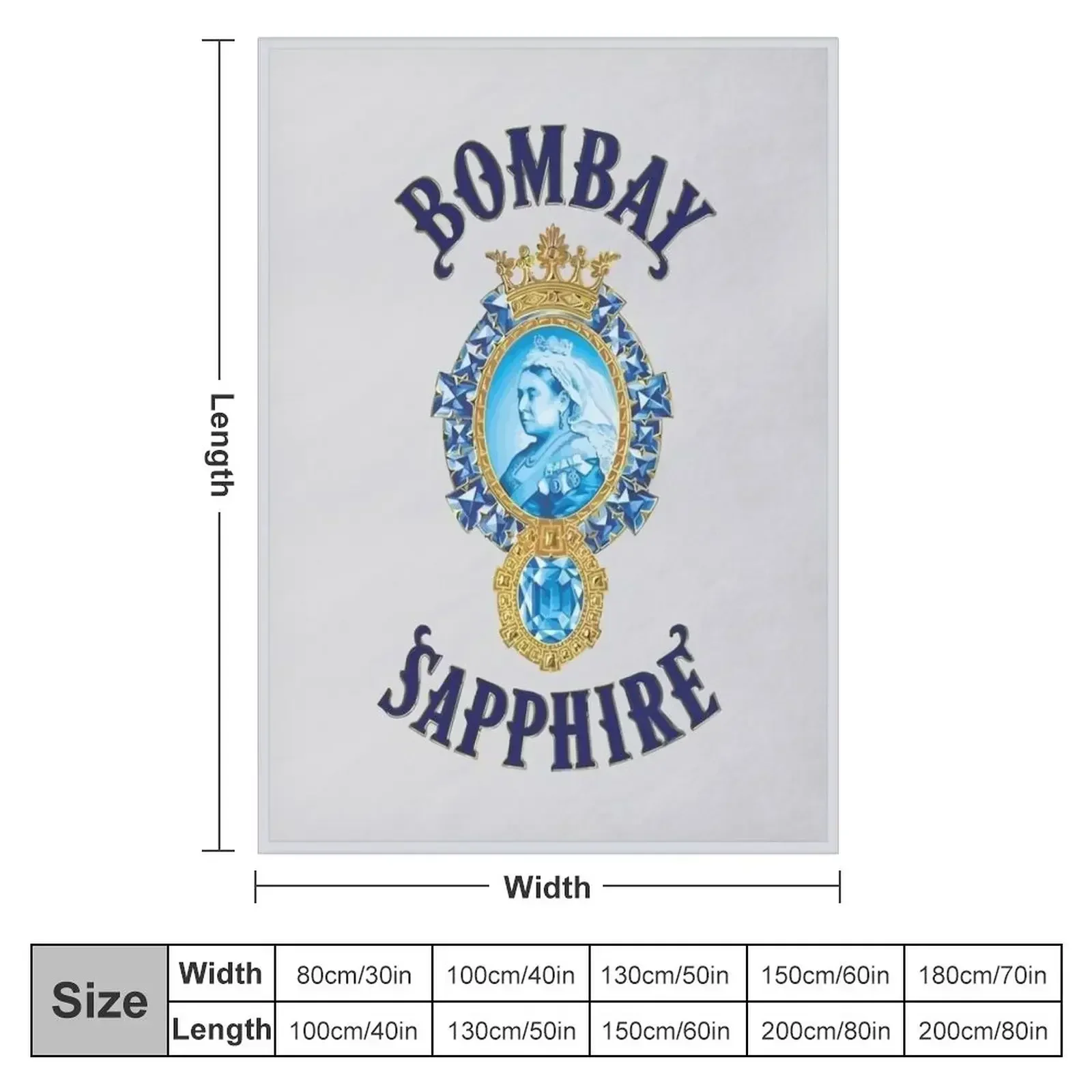 Bombay Sapphire Throw Blanket Plush Shaggy Hairy Blankets